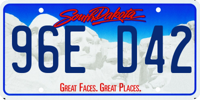 SD license plate 96ED42