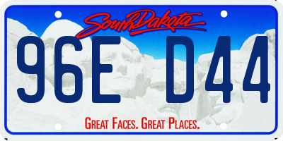 SD license plate 96ED44