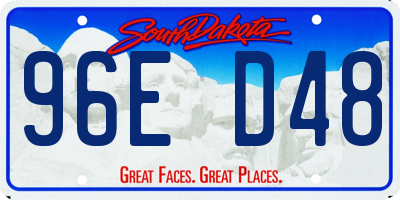 SD license plate 96ED48