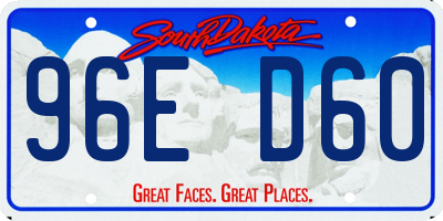 SD license plate 96ED60