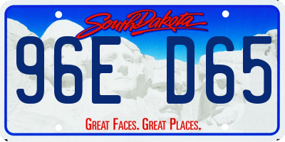 SD license plate 96ED65