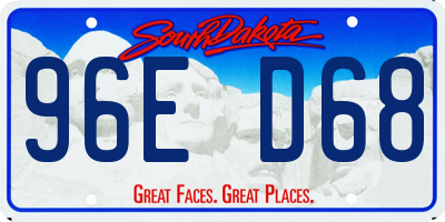 SD license plate 96ED68