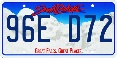 SD license plate 96ED72