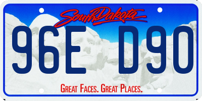 SD license plate 96ED90