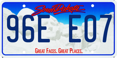 SD license plate 96EE07