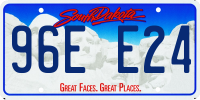 SD license plate 96EE24