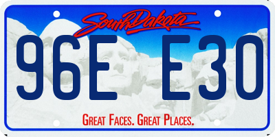 SD license plate 96EE30
