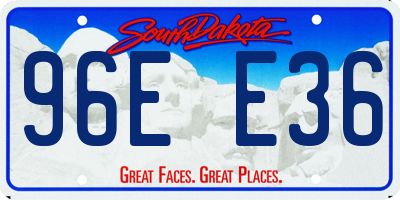 SD license plate 96EE36