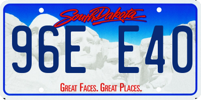 SD license plate 96EE40