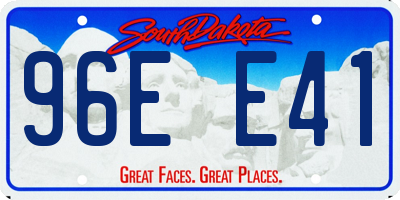 SD license plate 96EE41