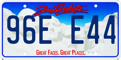 SD license plate 96EE44