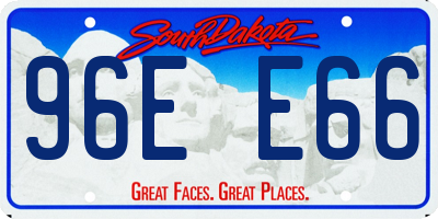 SD license plate 96EE66