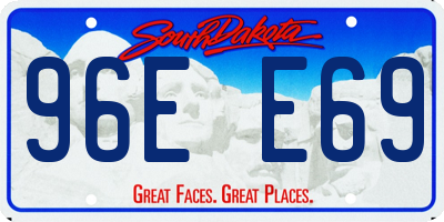 SD license plate 96EE69