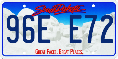 SD license plate 96EE72
