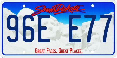 SD license plate 96EE77