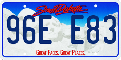 SD license plate 96EE83