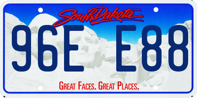 SD license plate 96EE88