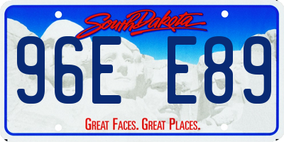 SD license plate 96EE89