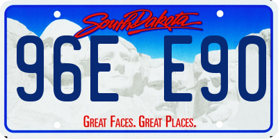 SD license plate 96EE90