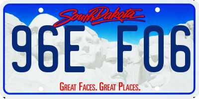 SD license plate 96EF06