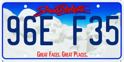SD license plate 96EF35