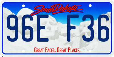 SD license plate 96EF36