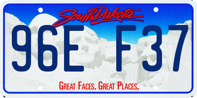SD license plate 96EF37