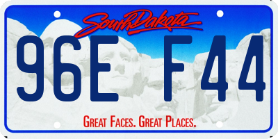 SD license plate 96EF44