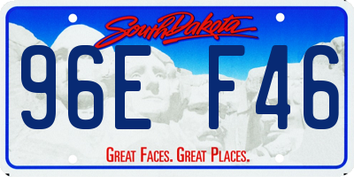 SD license plate 96EF46