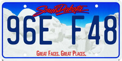 SD license plate 96EF48