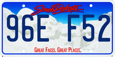 SD license plate 96EF52