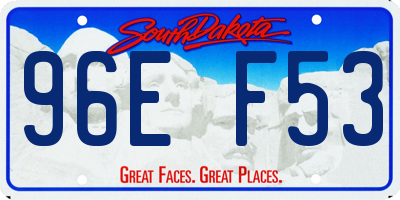 SD license plate 96EF53