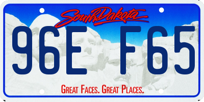 SD license plate 96EF65