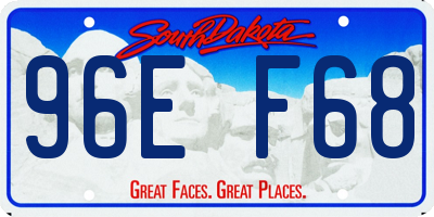 SD license plate 96EF68