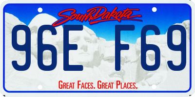 SD license plate 96EF69