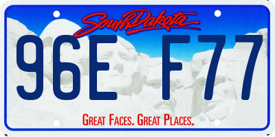 SD license plate 96EF77