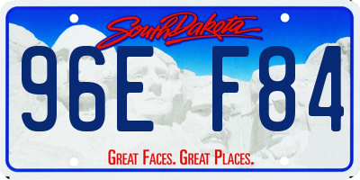 SD license plate 96EF84