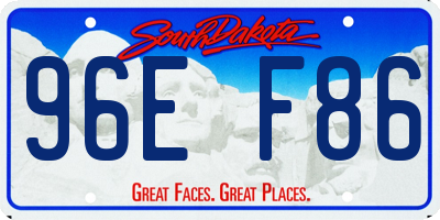 SD license plate 96EF86
