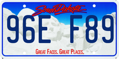 SD license plate 96EF89