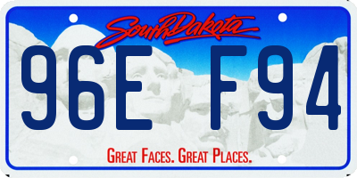 SD license plate 96EF94