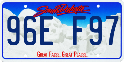 SD license plate 96EF97