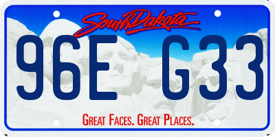 SD license plate 96EG33