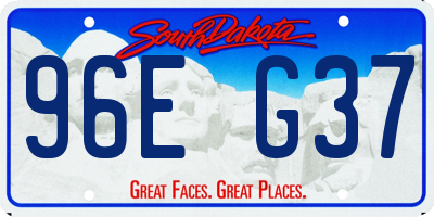 SD license plate 96EG37