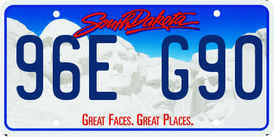SD license plate 96EG90