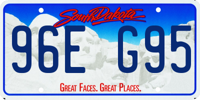 SD license plate 96EG95