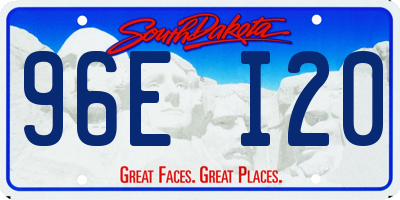 SD license plate 96EI20
