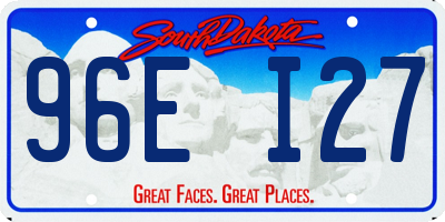 SD license plate 96EI27