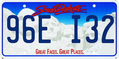 SD license plate 96EI32