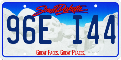 SD license plate 96EI44