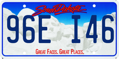 SD license plate 96EI46